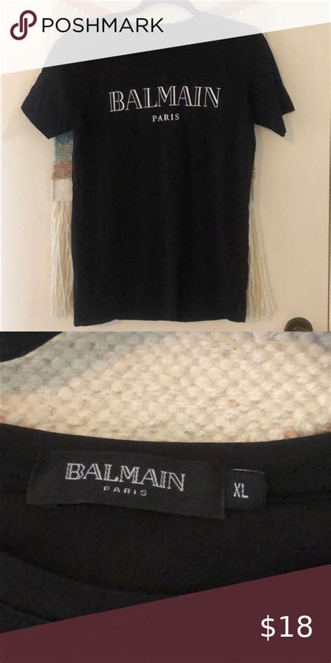 balmain paris t shirt dupe.